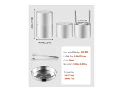 Molde de Hielo SucceBuy Prensa de Hielo, Kit de Máquina de Hielo de 5.3 cm para Whisky, Plata, Ideal para Bebidas y Fiestas