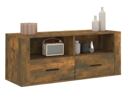 Monster Mueble para TV madera contrachapada roble ahumado 100x35x40 cm