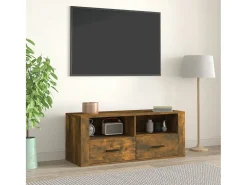 Monster Mueble para TV madera contrachapada roble ahumado 100x35x40 cm