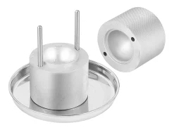 Máquina de Hielo SucceBuy 61 mm, Prensa de Hielo en Aluminio Redondo para Whisky, Plata