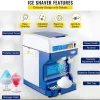 Máquina de Hielo SucceBuy Máquina de Conos de Nieve 250 W 265 LBS/H Trituradora de Hielo Ajustable para Uso Doméstico