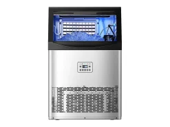 Máquina de Hielo SucceBuy Máquina de Hielo Comercial con Pantalla LED, 40,82 kg/Día para Gastronomía