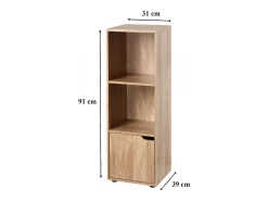 Mueble 3 estantes con una puerta
