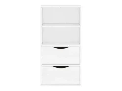 Mueble auxiliar con cajones ODDA blanco 40x24x79 cm madera pino