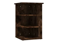 Mueble auxiliar madera contrachapada roble ahumado 35x35x55 cm
