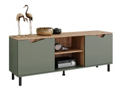 Mueble bajo para TV verde/artesano 150x38x60 marelle