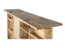 Mueble bar con 2 puertas fabricado en madera de mango