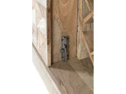 Mueble bar con 2 puertas fabricado en madera de mango