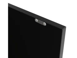 Mueble bar giratorio - 204 x 39 x 104 cm - con 2 cajones y 1 puerta - 5 espacios de almacenamiento abiertos - negro