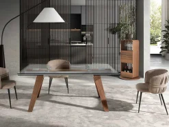 Mueble bar giratorio nogal 3115 ANGEL CERDA