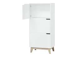 Mueble de almacenaje blanco 3 puertas LEENA