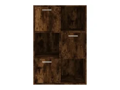 Mueble de almacenaje roble ahumado 60x29,5x90 cm