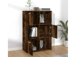 Mueble de almacenaje roble ahumado 60x29,5x90 cm