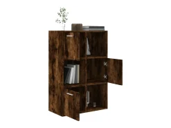 Mueble de almacenaje roble ahumado 60x29,5x90 cm