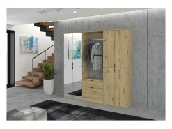 Mueble de almacenamiento 2 cajones – Roble claro – BODITE