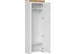 Mueble de entrada 1 puerta Hella Blanco y Madera
