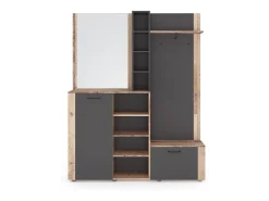 Mueble de entrada Barry antracita/ old style light 150 cm