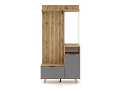 Mueble de entrada Nordic C roble evoke / tabilla / grafito 100 cm