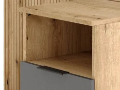 Mueble de entrada Nordic C roble evoke / tabilla / grafito 100 cm
