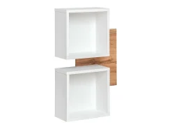 Mueble de entrada TORTH 3 – Conjunto completo – Color roble y blanco – Diseño moderno y funcional