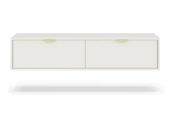 Mueble de pared para la televisión colgada Lexa 140 blanca