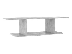 Mueble de pared para TV gris hormigón 103x30x26,5 cm