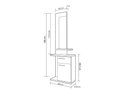 Mueble de recibidor Enter Blanco - Nelson