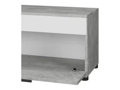 Mueble de salón hormigón/blanco 70.8x35.3x38.9 berno