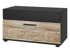 Mueble de salón roble negro/arena 70.8x35.3x38.9 berno