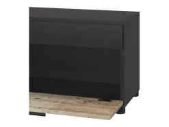 Mueble de salón roble negro/arena 70.8x35.3x38.9 berno