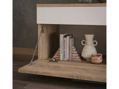 Mueble de salón sonoma/blanco 70.8x35.3x38.9 berno