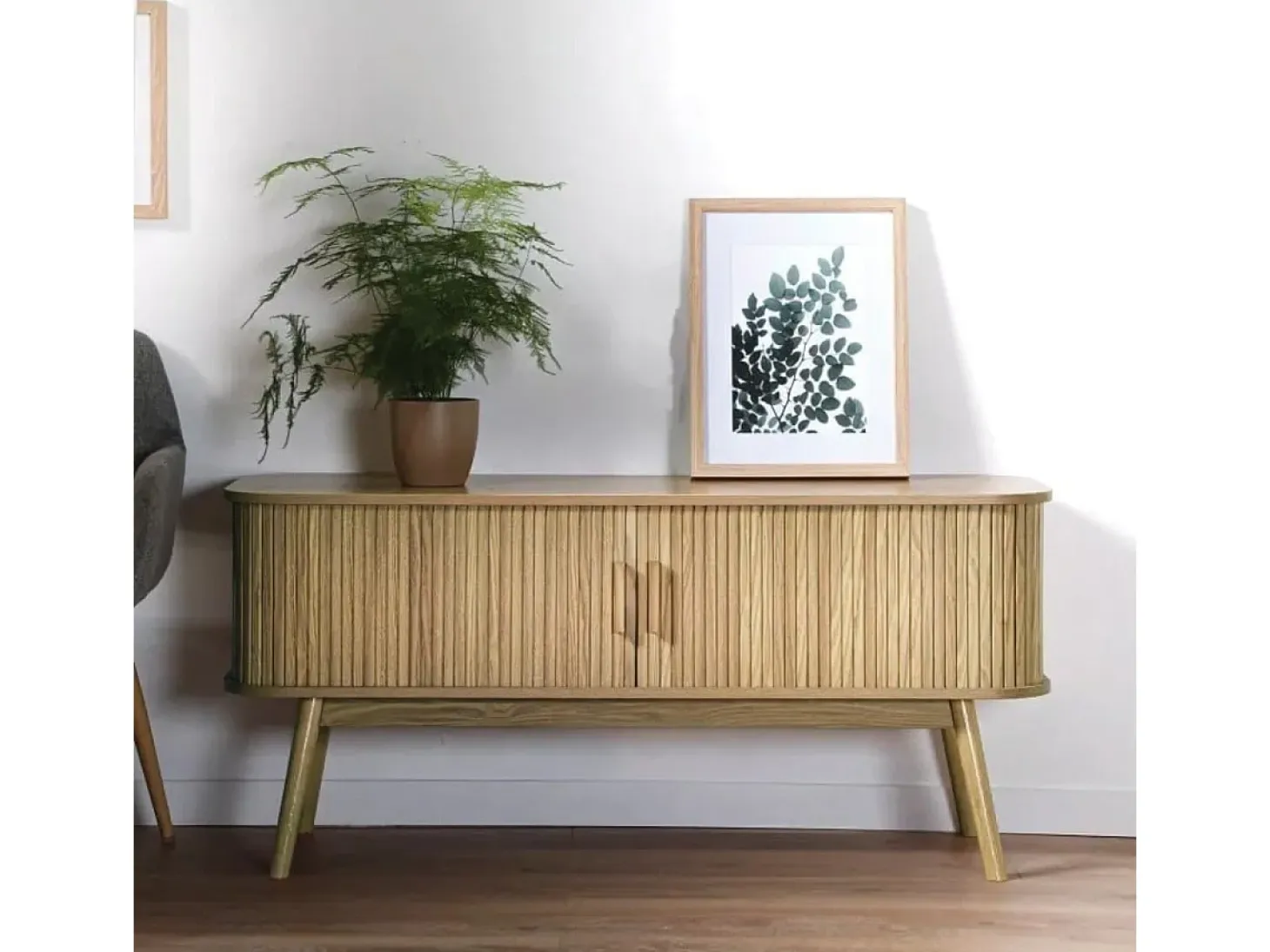 Mueble de TV 2 Puertas Corredizas L119 cm - ERNEST