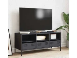 Mueble de TV acero laminado en frío antracita 101,5x39x43,5 cm