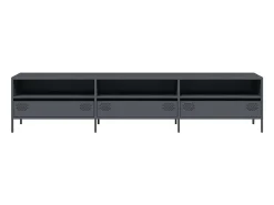 Mueble de TV acero laminado en frío antracita 202x39x43,5 cm