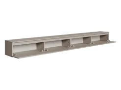 Mueble de TV colgante con 4 puertas abatibles – 300 cm – gris cachemira – BEMMI