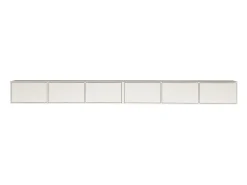 Mueble de TV colgante con 6 puertas abatibles – 300 cm – blanco – FRAMME