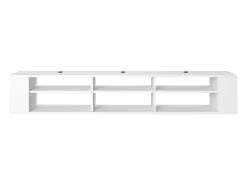 Mueble de TV con 6 compartimentos - Blanco - 175 cm - WALL