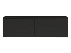 Mueble de TV con 2 puertas – negro – 100 cm – FRAMME