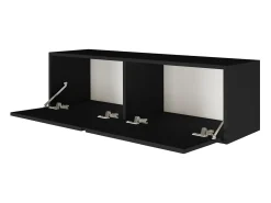 Mueble de TV con 2 puertas – negro – 100 cm – FRAMME
