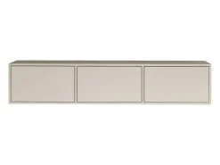 Mueble de TV con 3 puertas – gris cachemira – 150 cm – FRAMME