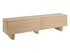Mueble de TV con 2 puertas 180 cm de MDF - Natural - LUDIMA
