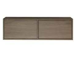 Mueble de TV con 2 puertas – acabado nogal – 100 cm – FRAMME