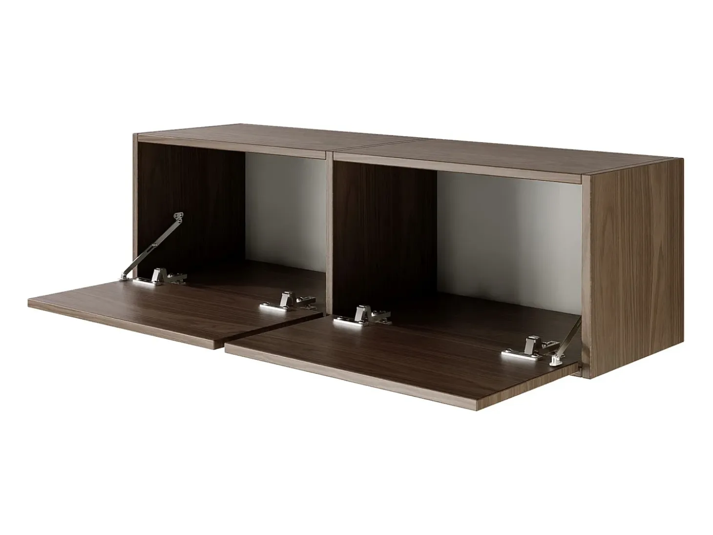 Mueble de TV con 2 puertas – acabado nogal – 100 cm – FRAMME