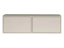 Mueble de TV con 2 puertas – gris cachemira – 100 cm – FRAMME