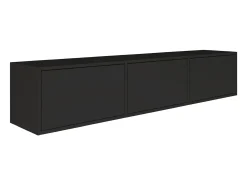 Mueble de TV con 3 puertas – negro – 150 cm – FRAMME
