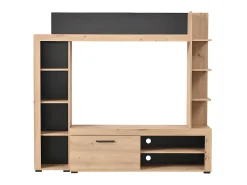 Mueble de TV con almacenaje BATLIMORE - Color: Roble