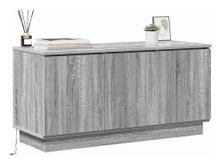 Mueble de TV con LED Gris sonoma 100 x 38 x 49 cm