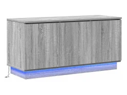 Mueble de TV con LED Gris sonoma 100 x 38 x 49 cm
