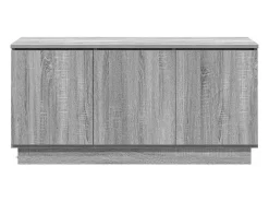 Mueble de TV con LED Gris sonoma 100 x 38 x 49 cm