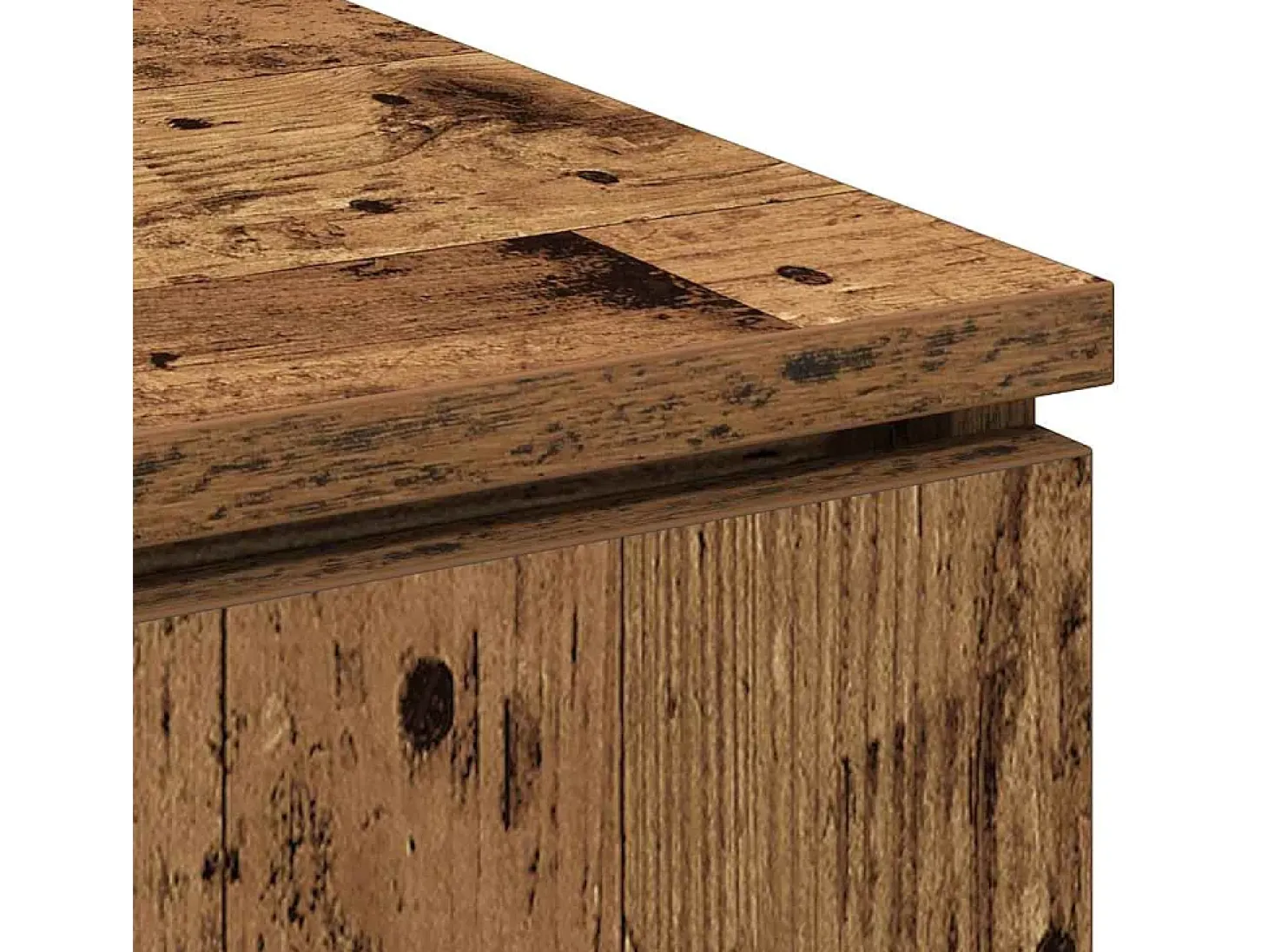 Mueble de TV con LED Madera Vieja 100 x 38 x 49 cm